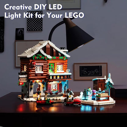 VONADO LED Light Kit for Lego Alpine Lodge 10325 Christmas Winter Village for Adults (Lights Only No Models)
