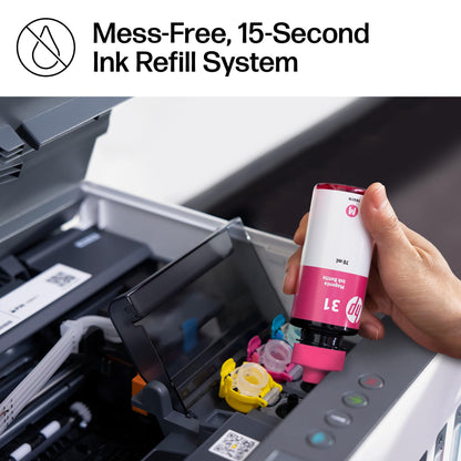 HP Smart Tank 7301 Wireless All-in-One Ink Tank Printer, Scanner, Copier with 2 Years of Ink Included, Best-for-Home Office, Cartridge-Free Refillable, AI-Enabled (28B70A)
