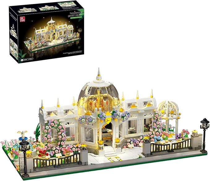 Oichy Flower House Building Set Botanical Garden Building Toy Romantic Greenhouse Model Kit Christmas Birthday Gift for Adults and Girls (2397PCS)