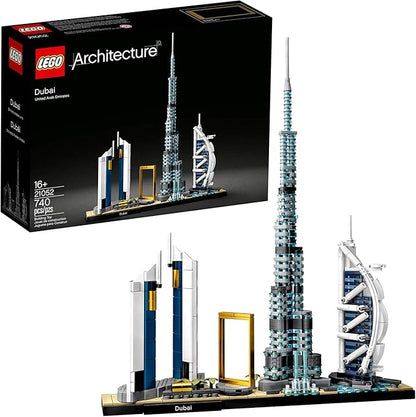 LEGO Architecture Skylines: Dubai 21052 Building Kit Collectible Architecture Building Set for Adults (740 Pieces)
