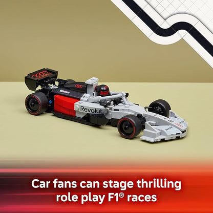 LEGO Speed Champions Audi Revolut F1 Team R26 Race Car Toy - Building Sets for Boys &amp Girls Ages 10+ - F1 Car Kit for Display or Play - Gift for Birthdays - 77259