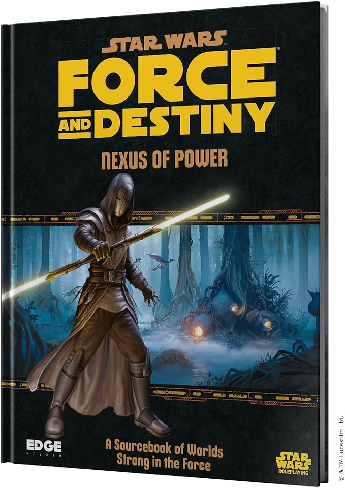 Edge Studio Star Wars Force and Destiny Game Nexus of Power SOURCEBOOK Roleplaying Game Strategy Game for Adults and Kids Ages 10+ 2-8 Players Average Playtime 1 Hour Made by Edge Studio