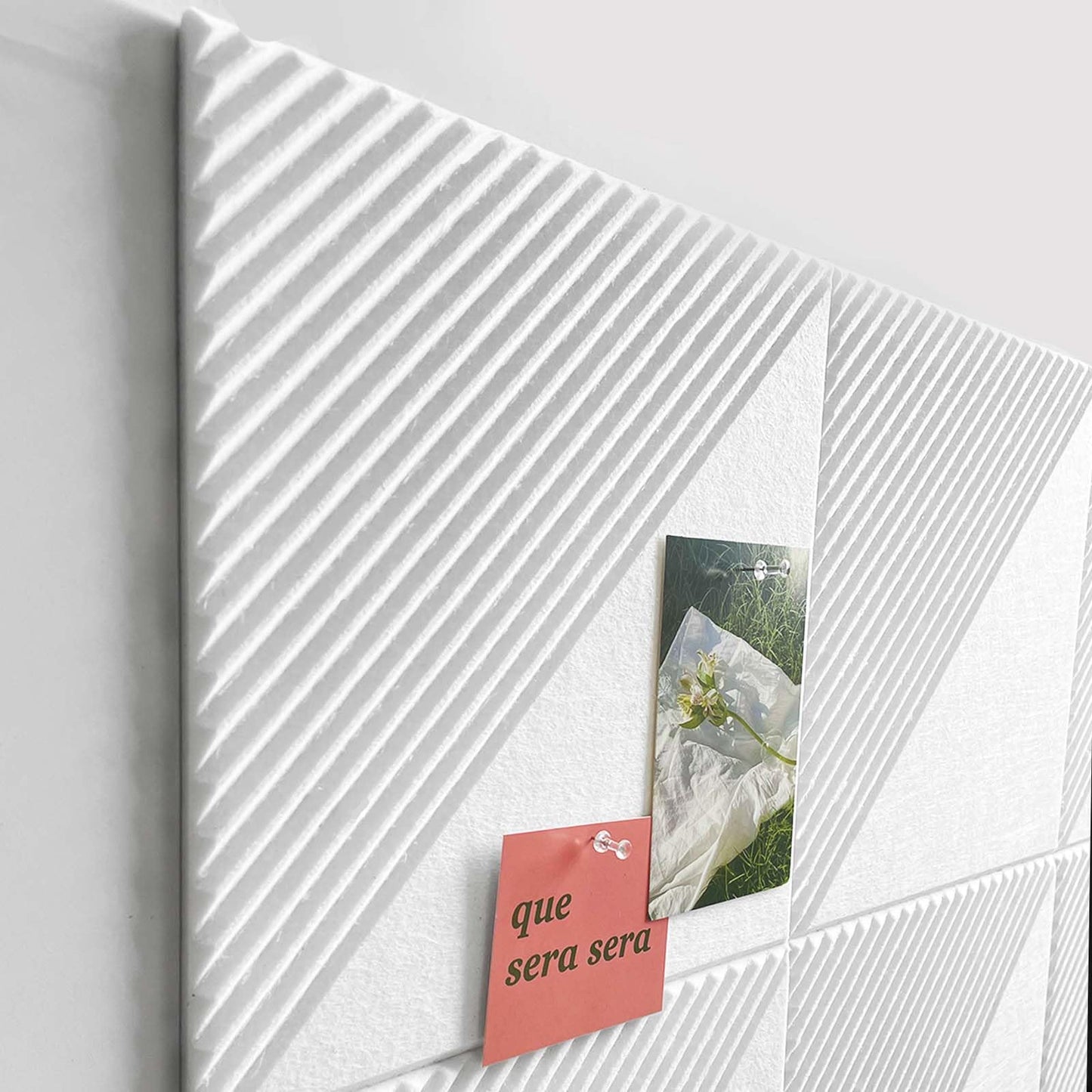 Large Cork Board for Walls 48"x 36", 12 Pack Felt Wall Tiles with Safe Removable Adhesive Tabs, Cork Board for Office,Pinboard Bulletin Board - White