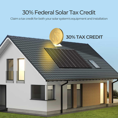 Renogy Solar Panels 640 Watts 18BB N-Type Solar Panel 12 24 Volts Monocrystalline 2PCS 320W On/Off Grid Solar Setup Over 400 Watt Solar Panel 25% Cell Efficiency for Homes Rooftop RV Boat Black