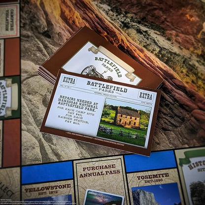 Monopoly National Parks 2020 Edition | Featuring Over 60 National Parks from Across The United States | Iconic Locations Such as Yellowstone Yosemite Grand Canyon and More | Licensed Monopoly Game