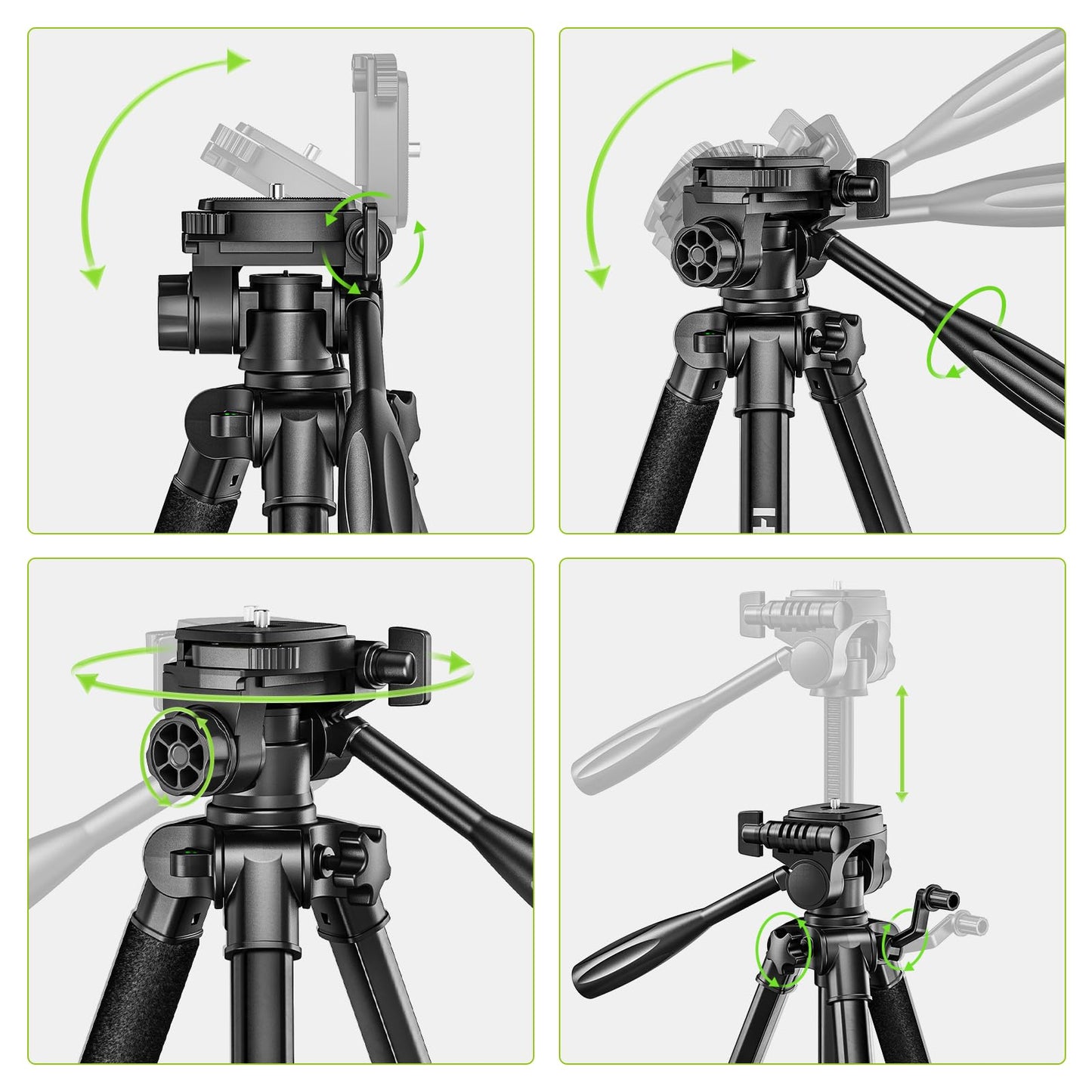 Huepar W04CG Laser Level 360 Self Leveling with 60" Tripod, Laser Class: Class II (IEC/EN60825-1/2014), 1mW power output