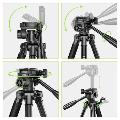 Huepar W04CG Laser Level 360 Self Leveling with 60" Tripod, Laser Class: Class II (IEC/EN60825-1/2014), 1mW power output