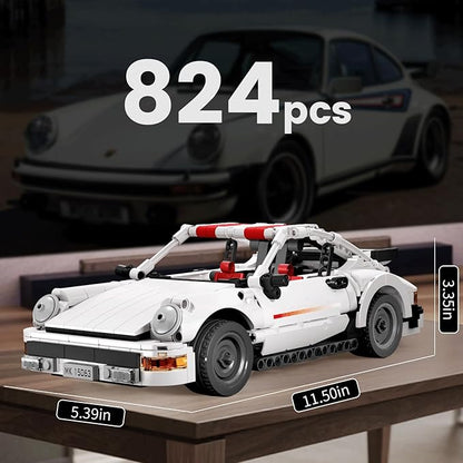 Mould King 911 Racing Car Building Sets15063 Collectible Car Model &amp Gift for Adults &amp car Lovers Authentically Detailed Build &ampDisplay Model for Home or Office Decoration(824 PCS)
