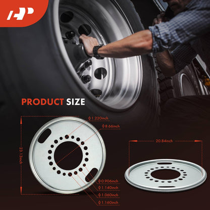 A-Premium 2Pcs Auto Wheel Balancer Compatible with Heavy Duty Trucks/Bus/Motorhome Have 588 mm Wheel