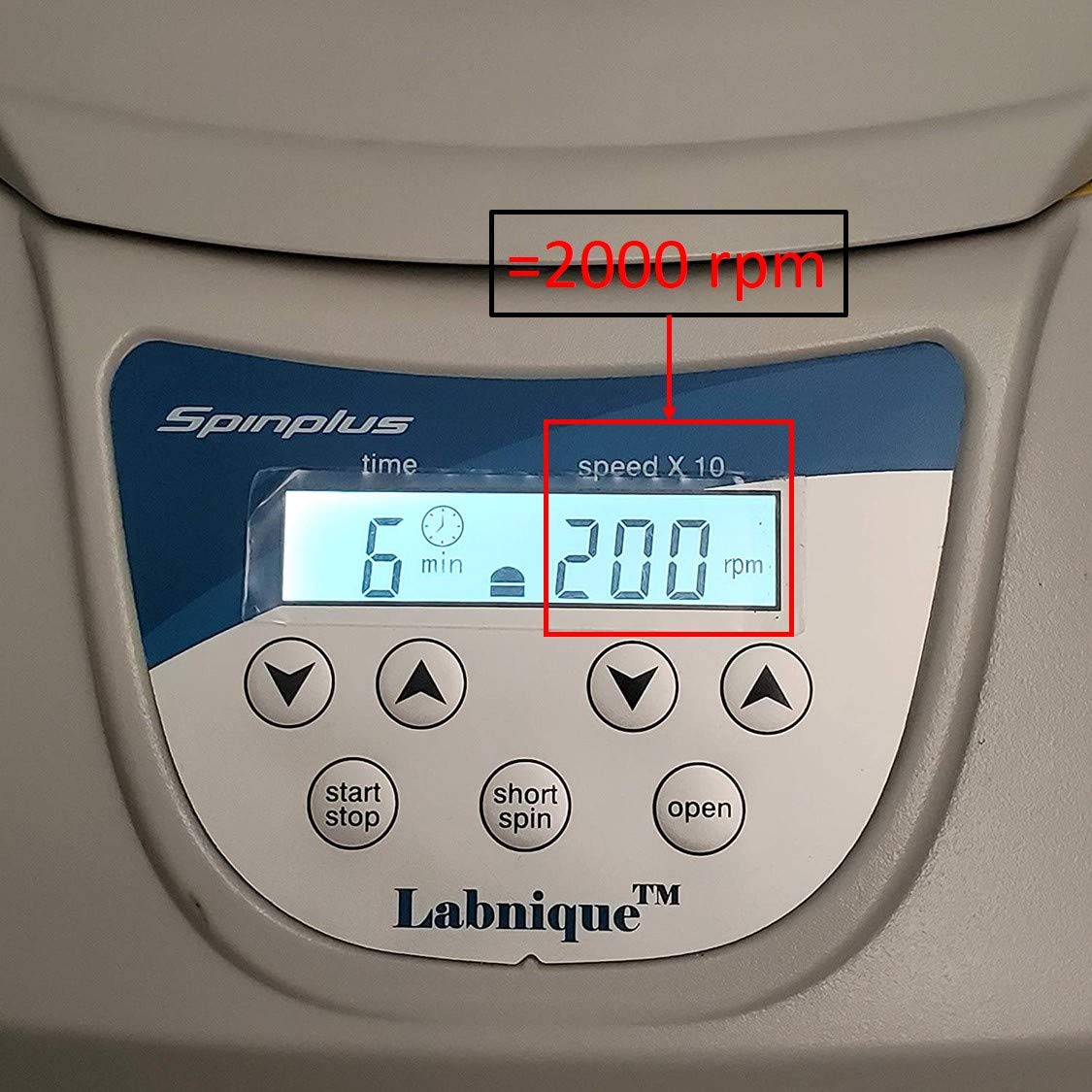 Microyn Digital Bench-top Centrifuge, 100-5000rpm (Max. 3074xg), 6x10ml/15ml