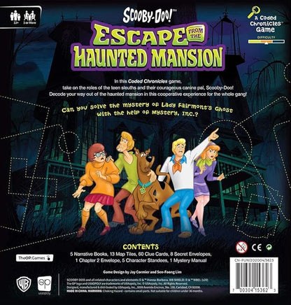 Scooby-Doo: Escape from The Haunted Mansion - A Coded Chronicles Game | Escape Room Game for Kids &amp Adults | Featuring Iconic Characters and Mysteries | Officially Licensed Hanna-Barbera Game