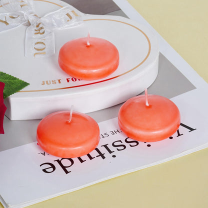 Floating Candles Centerpieces - 20 Pack 2 Inch Floating Candles for Centerpieces, Nice for Halloween, Christmas, Thanksgiving, New Year & More - Good for Home Decor & Centerpieces (Orange)