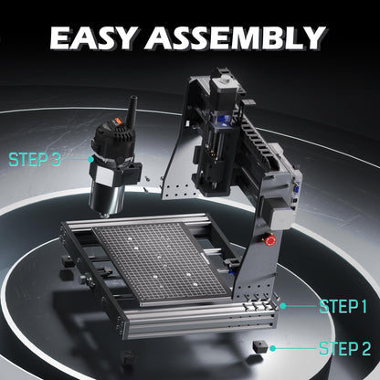 Genmitsu 3020-PRO Ultra CNC Router Machine, Upgraded 710W Spindle, All-Metal Engraver for Metal, Wood, Acrylic, PCB, MDF, Built-in Motherboard Fan, Work Area 11.8"x8.1"x3.1"