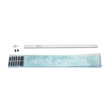 Kason Easimount Vinyl Strip Curtain Kit, 38 x 84 Inch, 6 Inch Wide, 401SA6063884