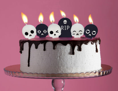 Streamline Imagined Decorative Birthday Candles - Graveyard Party (6 Candle Pack)