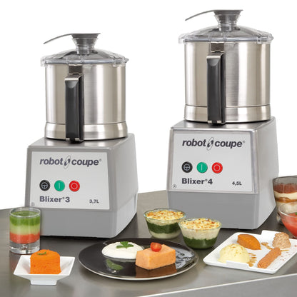 Robot Coupe Blixer 3 Single Speed Food Processor with 3.5 qt. Stainless Steel Bowl - 120V
