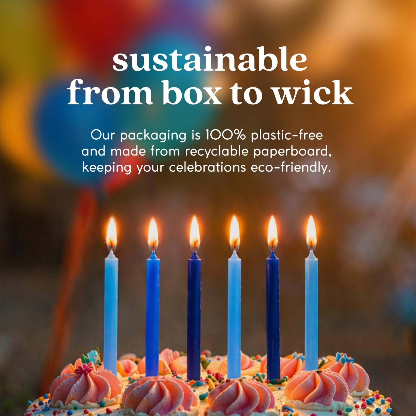 Birthday Candles (Blues) Case of 12-144 Candles Total