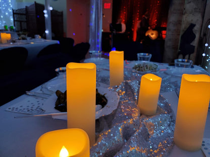 YIWER Plastic Waterproof Flameless Candles Set of 27: Battery Operated Candles Ivory Flickering Pillar Candles Include 4"/5"/6"/7"/8"/9" with 10-Key Remote 2/4/6/8H Timer Function