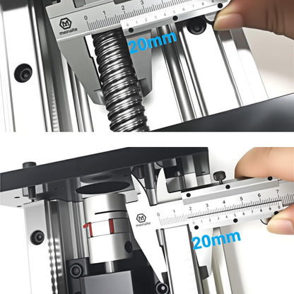 Electric Linear Stage Heavy Duty Load 550 lb 250KG Ballscrew 2005 Double Rail Guide Four Slide 8 Inch 200mm Stroke Slide Stage Compatible Nema23 57mm NEMA34 86mm Stepper Motor for CNC Router