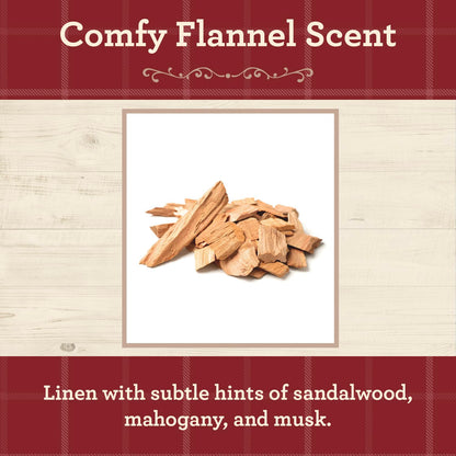 Our Own Candle Company, Comfy Flannel Scented Mason Jar Candle, 100 Hour Burn Time, 13 Ounces