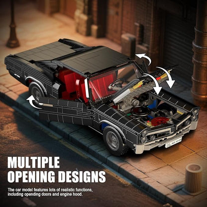 Mould King 10199 Classic Sports Cars Building Sets MOC Blocks Collectible Car Model Kits Racing Car Building Kits Birthday Gifts for Adults/Teens 14+ (1563 Pieces)