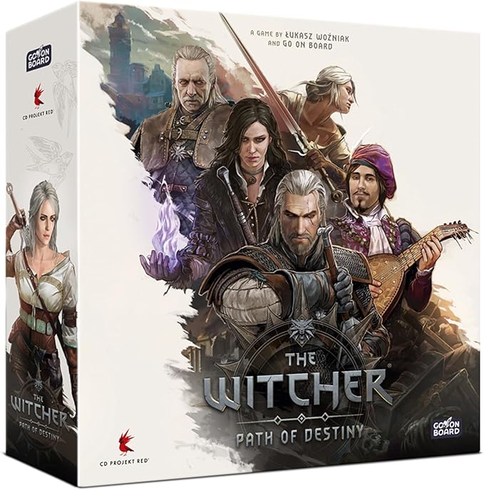 The Witcher: Path of Destiny Deluxe Edition - Competitive Tableau-Building Strategy Game Featuring Geralt Yennefer Ciri &amp More Ages 14+ 1-5 Players 45-90 Minute Playtime