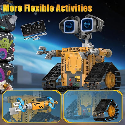 Gohero Robot Building Kit5 in 1 STEM Toys for Boys Toys Age 8-10 with Remote &amp App ControlRobotics Technic Kits with 16 LED ExpressionsChristmas &amp Birthday Gifts for Teen Boys &amp Grils (