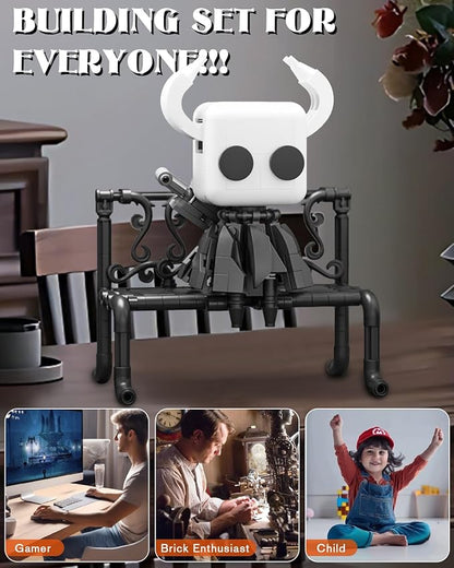 Knight Figure Building Toys Popular Game Knight Merch Building Set with Light Birthday for Adult and Kids Compatible with Lego 370 PCS