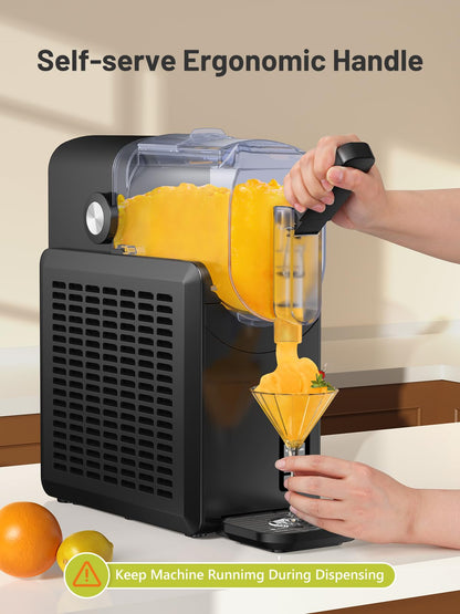 KEENSTAR Slushie Machine, Slushy Machine for Home with 5 Preset Programs, No Ice Needed, Frozen Drink Maker with Self-Cleaning for Frozen Margaritas, Frappés, Milkshake & More
