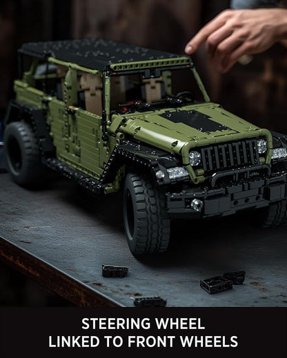 Nifeliz Willis 4x4 Off-Road Car Building Set Military-Style Vehicle Model Set for Adults Ideal Gift for Off-Road Lovers to Display and Collect (2899 PCS NF10324