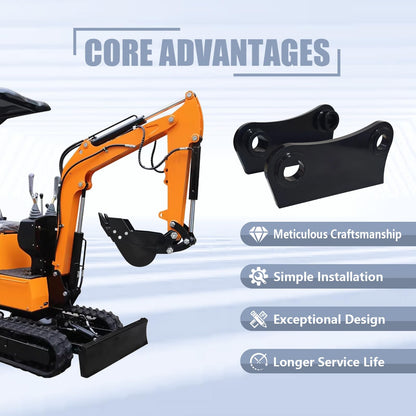 A Pair of Barrel Attachment Lugs Welded to 45mm 10-1/4" C-C are Suitable for The Caterpillar CAT 305 305.5 306 mini Excavator