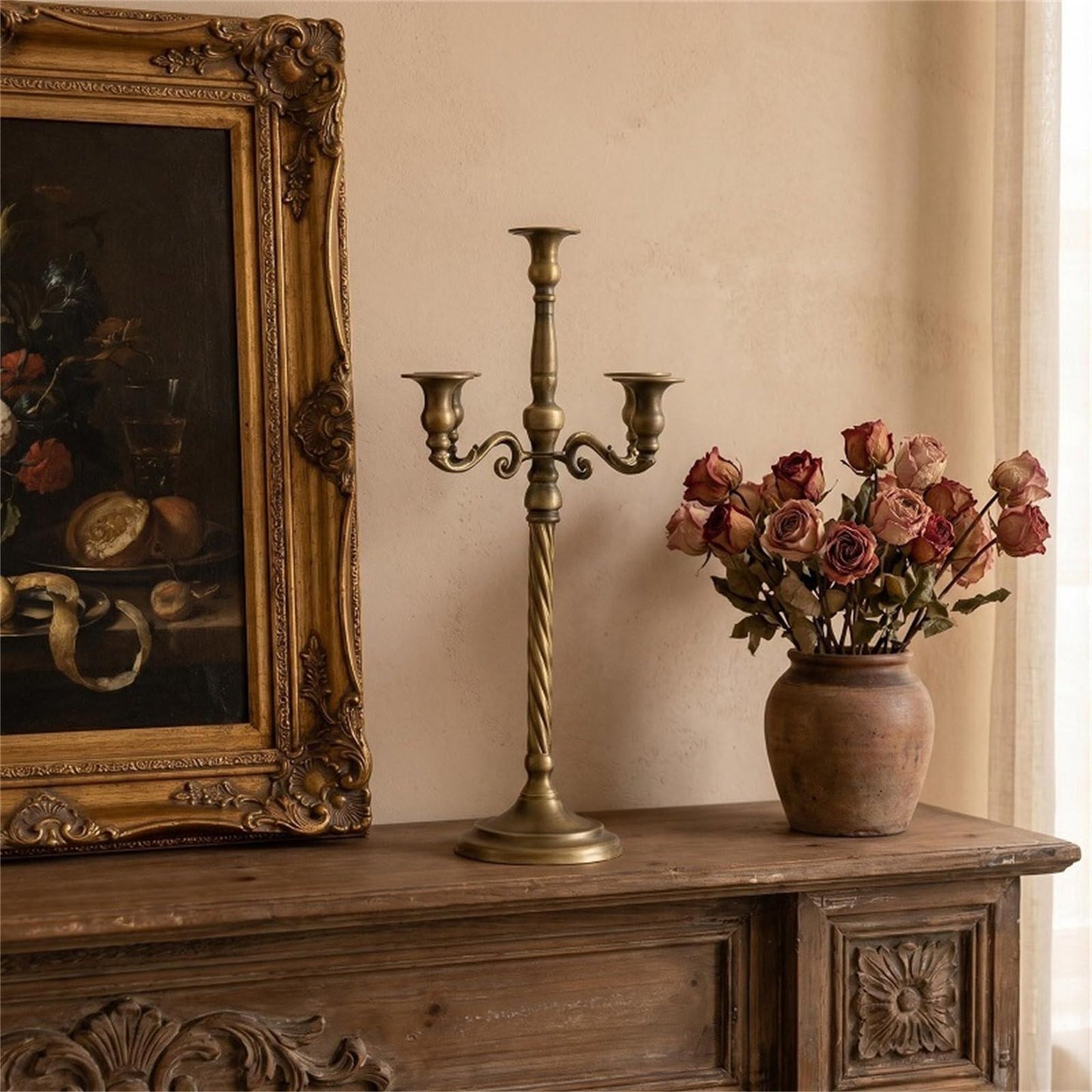 Cast Iron Metal Candelabra Candlestick Holders Decorative Stands Taper Holders for Wedding Home Decors Table Candelabra Centerpieces