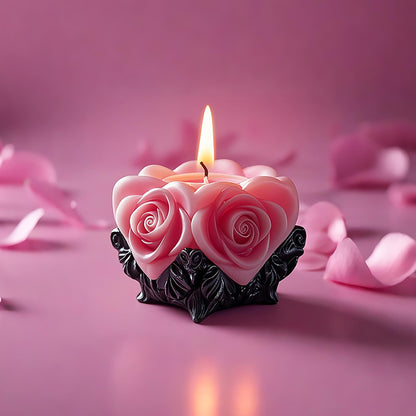 Rose Flower Heart Succulent Cylinder Molds Silicone Wave Spiral Candle Mold - Silicone Resin Casting Molds for Candle & Resin & Soap Craft Supplies