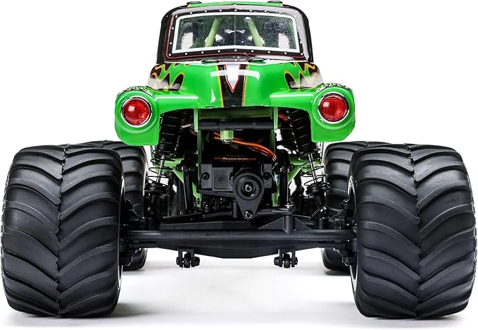 Losi 1/18 Mini LMT Grave Digger 2S 4X4 RTR Brushed Monster Truck Battery &amp Charger Included Green LOS01026T1