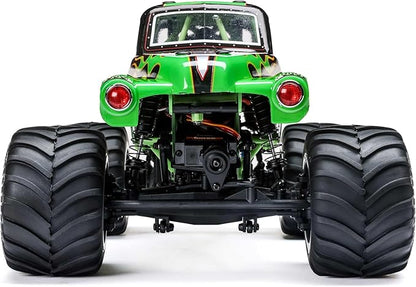 Losi 1/18 Mini LMT Grave Digger 2S 4X4 RTR Brushed Monster Truck Battery &amp Charger Included Green LOS01026T1