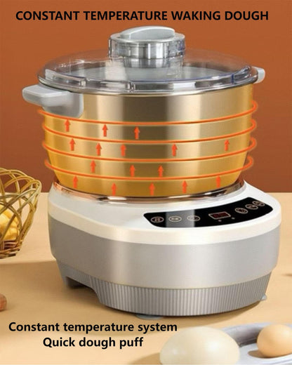 Aptovpvp Electric Dough Machine With Fermentation Function, Microcomputer Timing, Front Touch Panel, 6.3qt(7L), 304 Stainless Steel, Used For Bread, Pizza, Pancake, Dumpling Dough And Sourdough