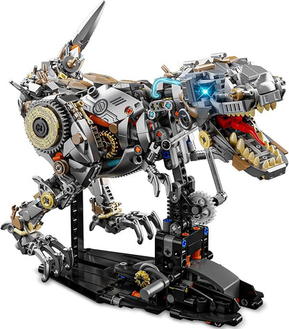 Ideas Mechanical Tyrannosaurus Building Set with Light Creative Jurassic T-Rex Animal Toy for Home Office Decor Compatible with Lego Dinosaur Gift for Adult Teens Boys 8-12(1268 PCS)