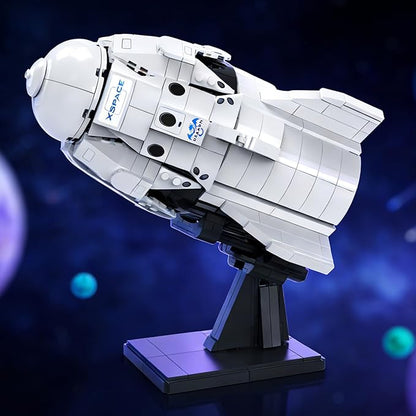 Dragon2 Space Rocket Ship Building Set Space Shuttle Model Kit Technic Spacecraft Collection for Adult &amp Aeronautics Enthusiast Ages 8+ Aerospace Engineering STEM Building Toys 850PCS