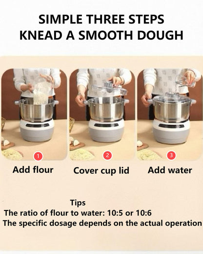 Aptovpvp Electric Dough Machine With Fermentation Function, Microcomputer Timing, Front Touch Panel, 6.3qt(7L), 304 Stainless Steel, Used For Bread, Pizza, Pancake, Dumpling Dough And Sourdough