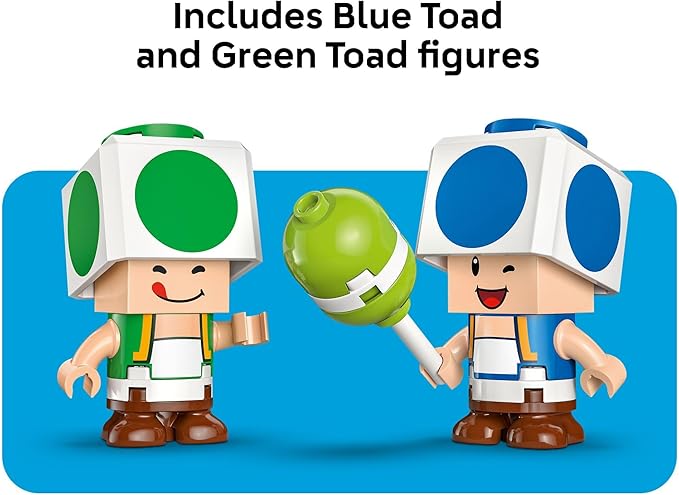 LEGO Super Mario Party at Toad’s House Building Toy - Pretend Play Set for Boys &amp Girls Ages 7+ - Kids Building Blocks with Digital Action &amp 2 Toad Toy Figures - Gift Idea for Birthdays - 720