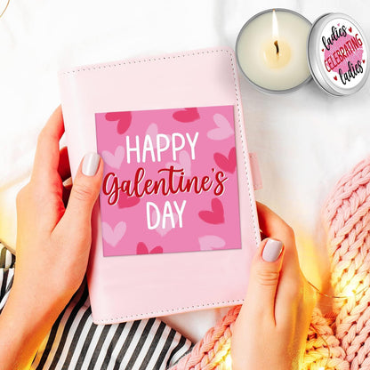 Galentines Day Gifts for Women Galentine Wine Glass Socks Rose Scented Candles Greeting Card Ladies Celebrating Ladies BFF Present Birthday Idea Valentines Day Gifts for Her Friends Girls Sister