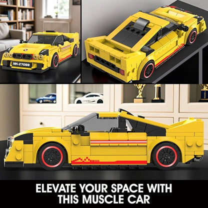 Mould King Speed Champion EVO 38 Racing Car MOC Building Set &amp Display Case Creative Classic Cars for Teens Age14+ 27088 Cool Vehicles Model Toys Birthday Gifts for Adults 466 PCS