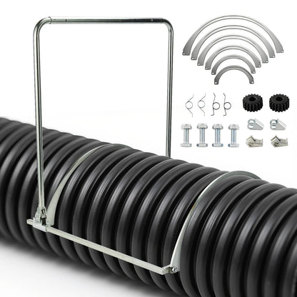 HDPE Corrugated Pipe Tensioner Tool for 8-24 Inch Pipe, Heavy Duty Pipe Pulling & Alignment Connecting Kit, Quick Docking Tool for Drainage Sewer Electrical Conduit Installation