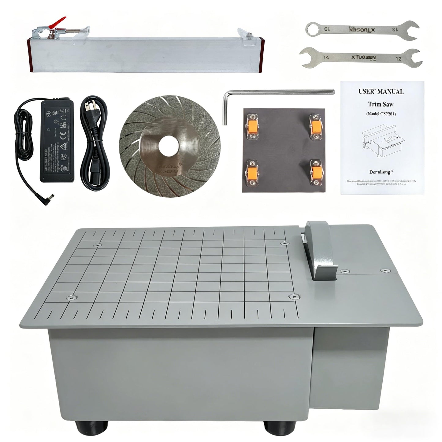 Deruilong Electric Bottle Cutter, Trim Saw, Glass Bottle Cutter, Glass Cutter, Stain Glass Cutter Stone Cutter Brittle and Hard Materials Cutter