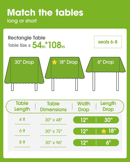 Pureegg Disposable Plastic Tablecloths - 8 Pack, 54 x 108 Inch, Leakproof & Sturdy for Halloween & Thanksgiving | Orange
