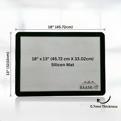 Silicone Baking Mats Set - 3 Non-Stick Reusable Oven Liners | Parchment-Free (18" x 13" + 15" x 10")