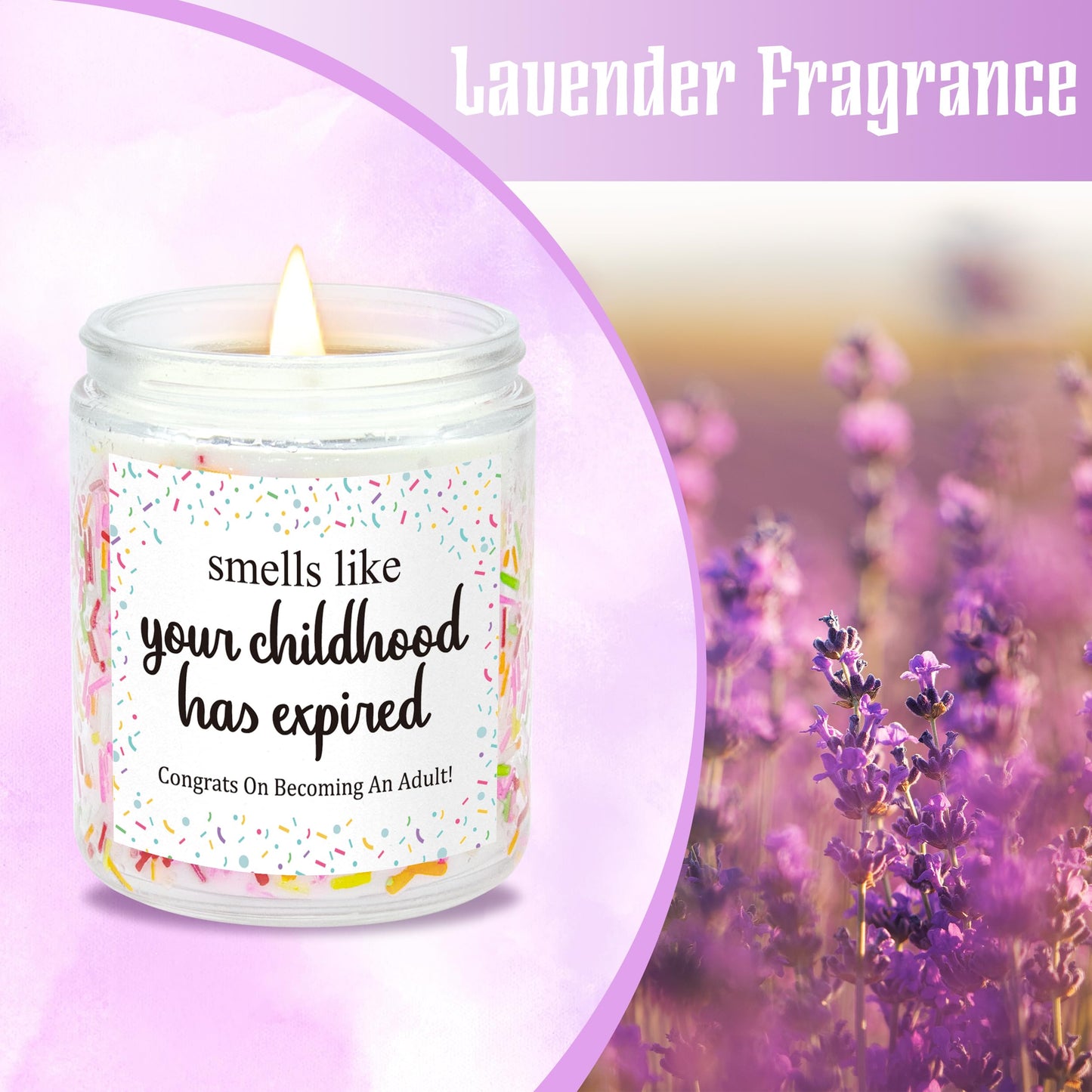 Dulkjio 18th Birthday Gifts for Girls, 18th Birthday Decorations Candles, Gifts for 18 Year Old Girls, 18 Year Old Birthdays Gift for Daughter, Sister, Niece, Natural Soy Wax Vanilla Candles 7oz