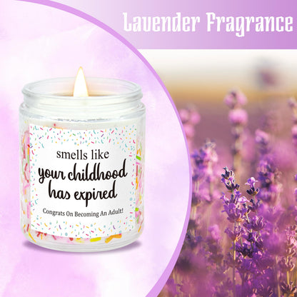 Dulkjio 18th Birthday Gifts for Girls, 18th Birthday Decorations Candles, Gifts for 18 Year Old Girls, 18 Year Old Birthdays Gift for Daughter, Sister, Niece, Natural Soy Wax Vanilla Candles 7oz