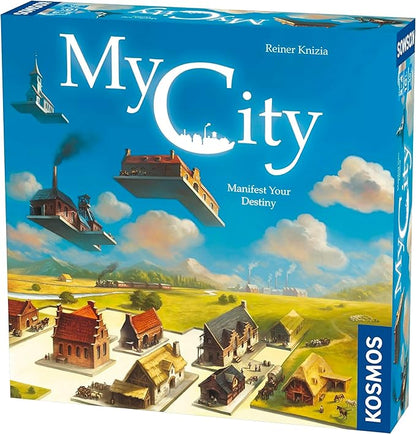 Thames &amp Kosmos My City | Family – Friendly | Legacy Board Game | Kosmos Games | 2 to 4 Players | Ages 10 and Up | Award Winning Designer Reiner Knizia  Blue