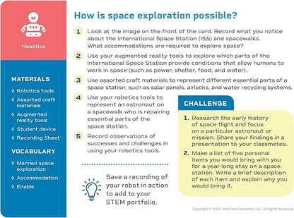 STEM Activity Cards Ages 12+ | 100 Cards for Classroom Activities | Over 150 Hours of Hands-On Science Exploration | Teacher Must-Haves